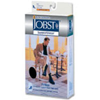 Jobst Supportwear Mens Light Weight Dress Socks, Knee High 8-15 Mmhg Compression, White Color, Size: Large - 1 Piece